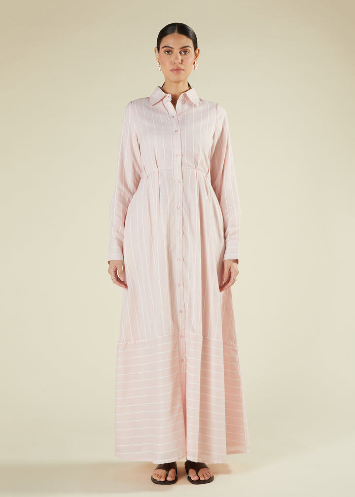 Pink Rock Shirted Maxi