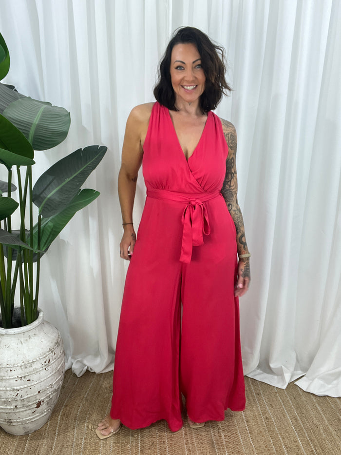 Pixie Jumpsuit - Red