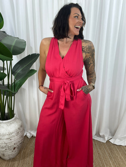 Pixie Jumpsuit - Red