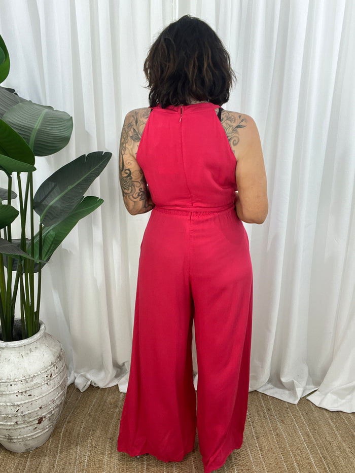 Pixie Jumpsuit - Red