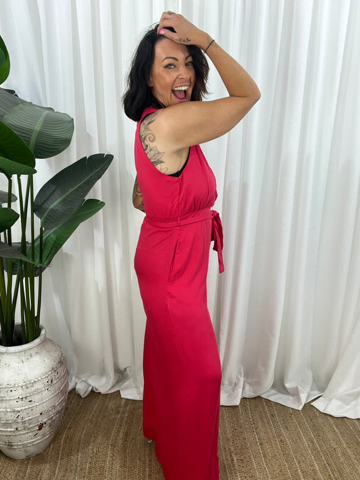 Pixie Jumpsuit - Red