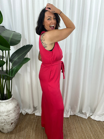 Pixie Jumpsuit - Red