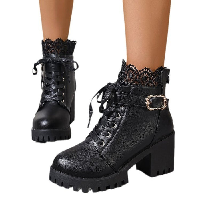 Plus Size Short Boots – Soft Lining, Secure Rubber Sole