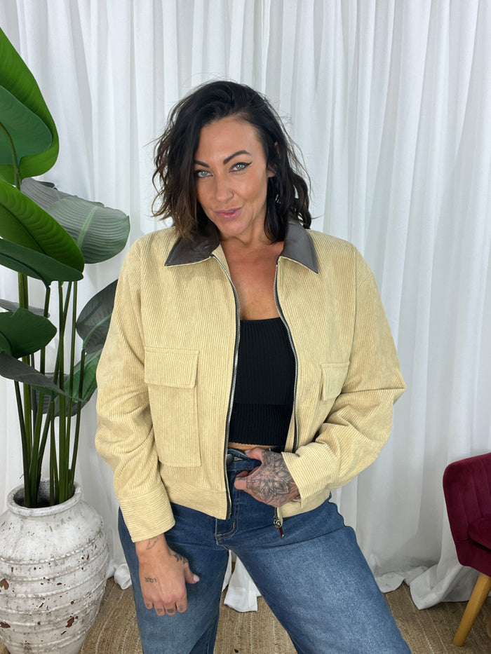 Prince Cord Jacket - Tan (EOFY SALE)