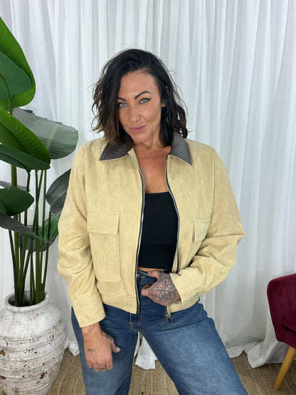 Prince Cord Jacket - Tan (EOFY SALE)