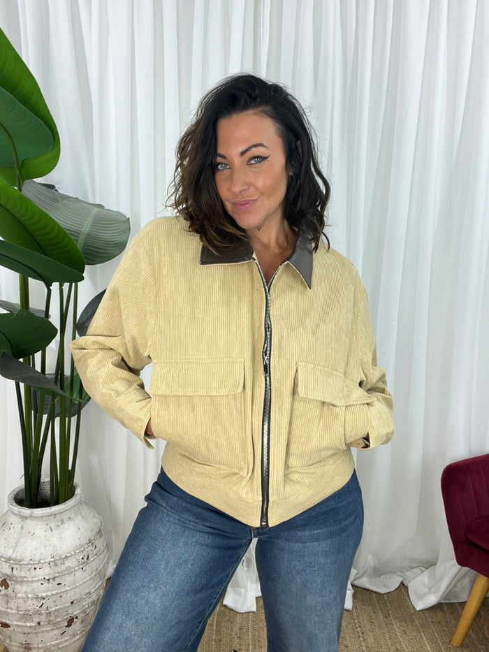Prince Cord Jacket - Tan (EOFY SALE)