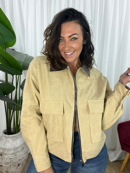 Prince Cord Jacket - Tan (EOFY SALE)