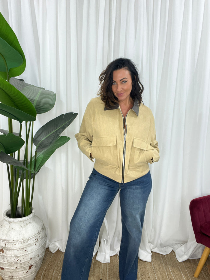 Prince Cord Jacket - Tan (EOFY SALE)
