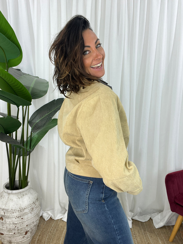 Prince Cord Jacket - Tan (EOFY SALE)