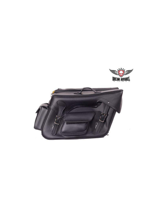 PVC Saddlebag 4085 No Studs: Dimensions: 19" x 7