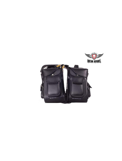 PVC Saddlebag 4085 No Studs: Dimensions: 19" x 7