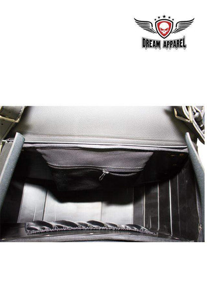 PVC Saddlebags 4003: Features:

Dimensions: 12" x 8" x 14"
Universal Fitting
Each compartment has a zipped pocket
4 Tie-Down