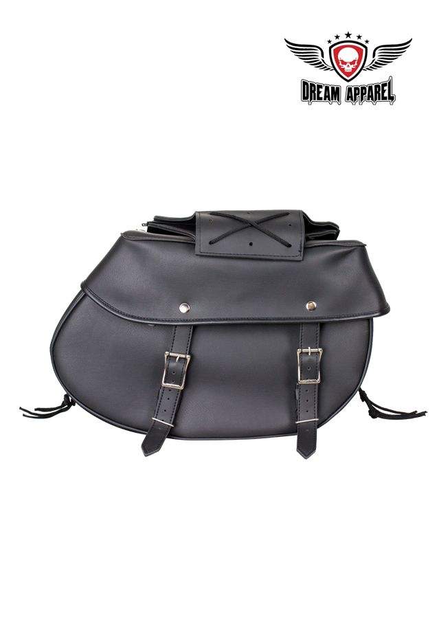 PVC Saddlebags 4003: Features:

Dimensions: 12" x 8" x 14"
Universal Fitting
Each compartment has a zipped pocket
4 Tie-Down