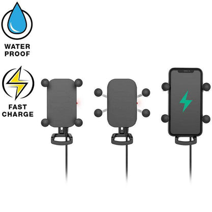 Ram Wireless Charging X Grip: Features:Waterproof Qi wireless phone charging cradle features spring-loaded RAM Quick-Grip des