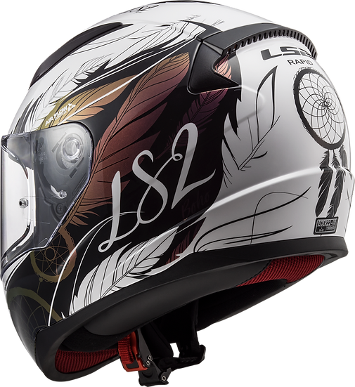Rapid Mini Dream Catcher: Features:


Lightweight aerodynamic shell made from LS2’s proprietary HPTT
2 shell sizes for the sm