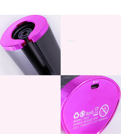 Automatic hair curler with left-right curl direction control