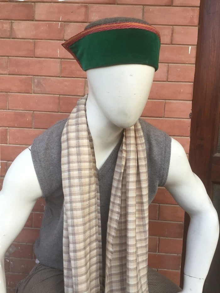 200x 70 cm / Check  design for men / 85% wool + 15% silk