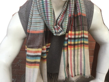 200x 70 / Multi color -Scarf for Men / Pashmina