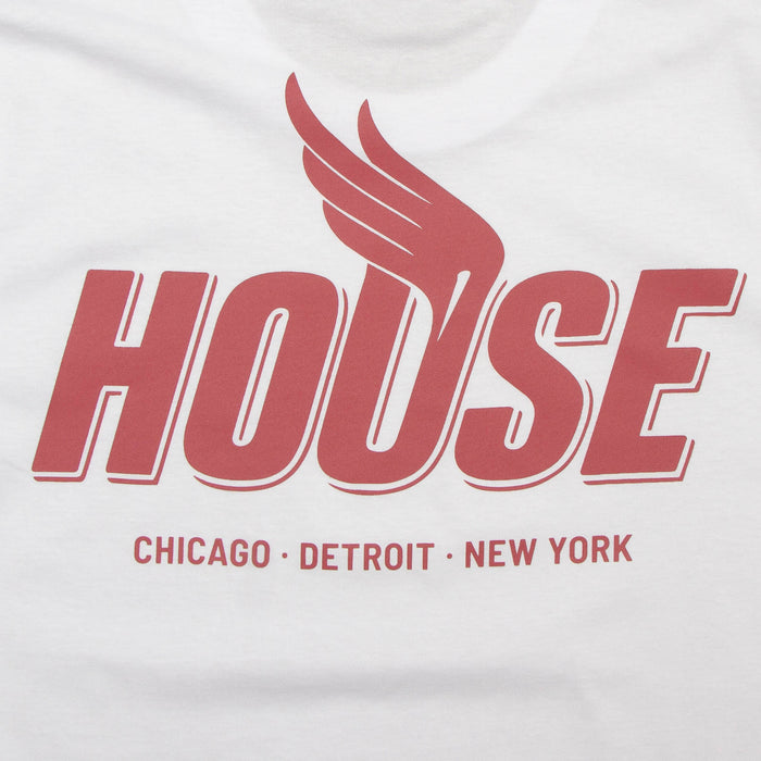 Red Peak House Back Print - Tshirt - White