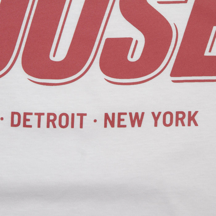 Red Peak House Back Print - Tshirt - White