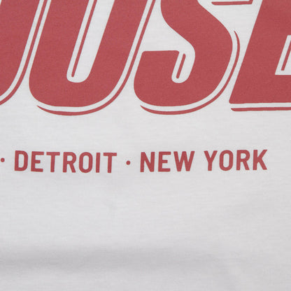 Red Peak House Back Print - Tshirt - White