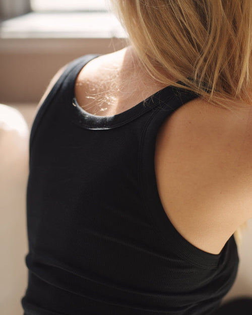 Ribbed Nursing Tanks (2 - pack Black & White) - Ilouity