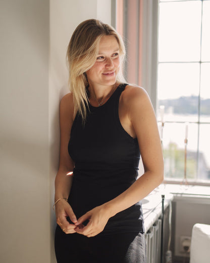 Ribbed Nursing Tanks (2 - pack Black & White) - Ilouity