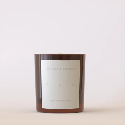 Rock Salt & Driftwood Candle