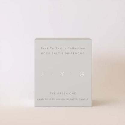 Rock Salt & Driftwood Candle
