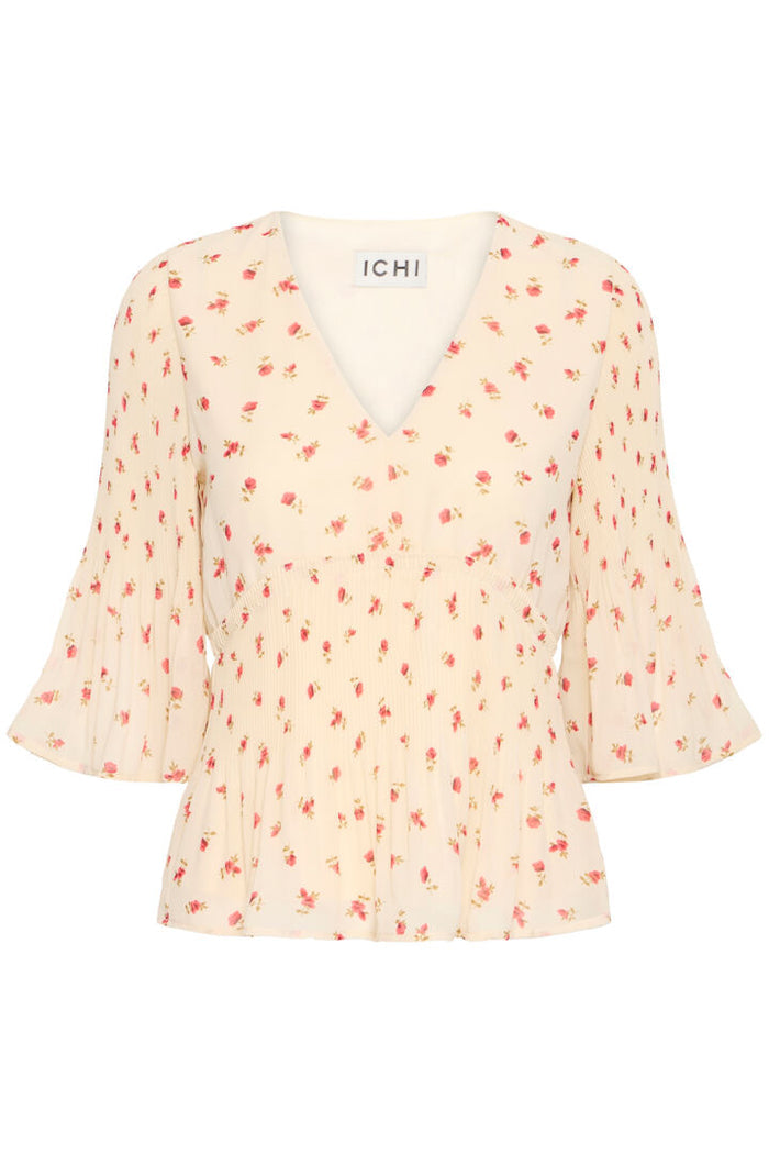 Rose Long Sleeve Top (Geranium Flower)