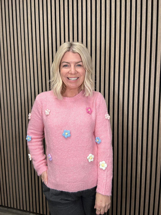 Rosie Knitted Jumper (Pink)