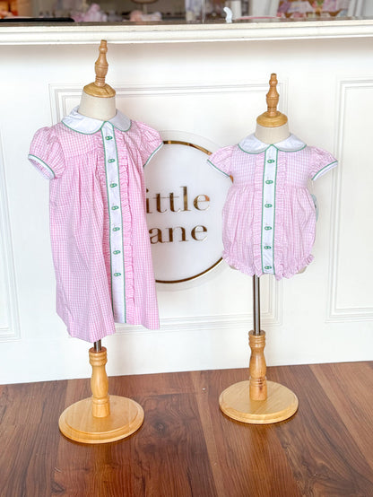 Ruffled Sally Dress - Golf