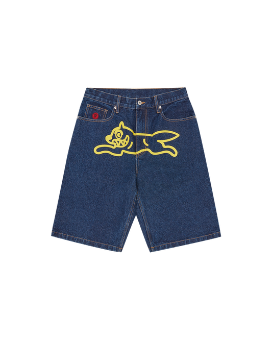 Running Dog Denim Shorts