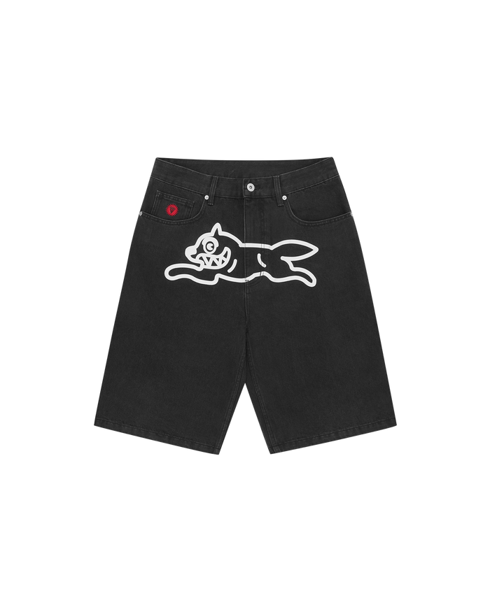 Running Dog Denim Shorts