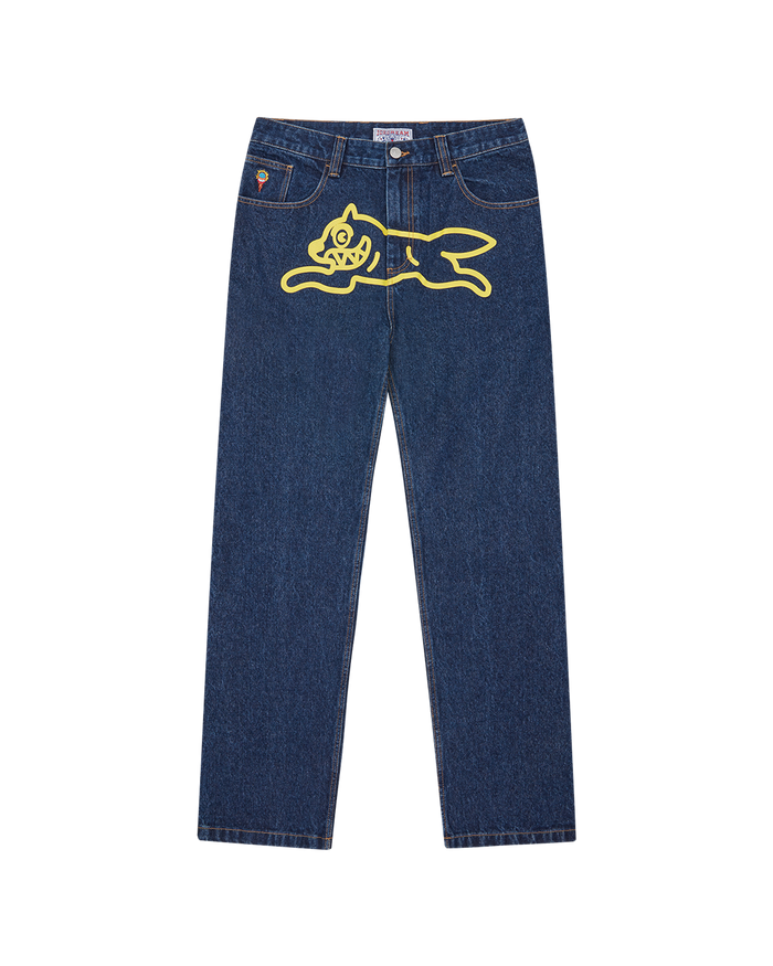 Running Dog Double Scoop Denim Pants