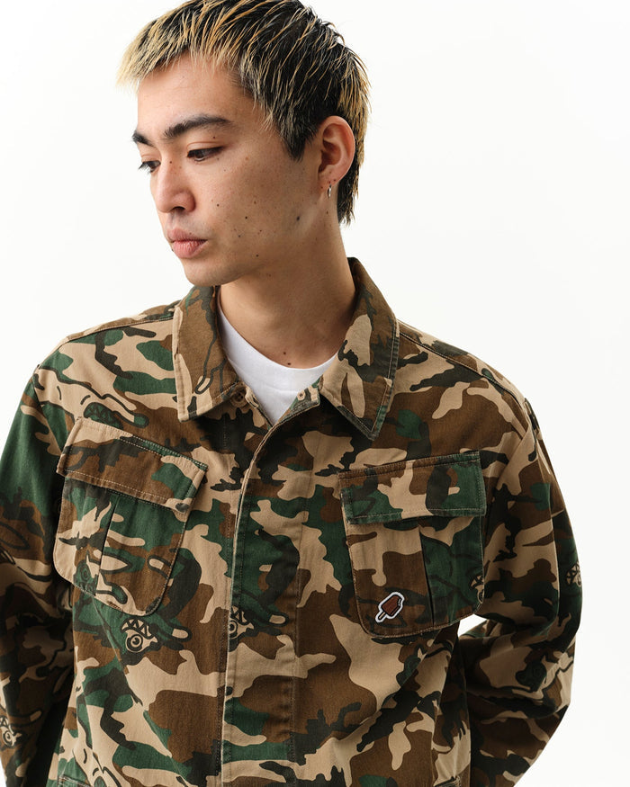 Running Dog Woodland Camo Field Jacket
