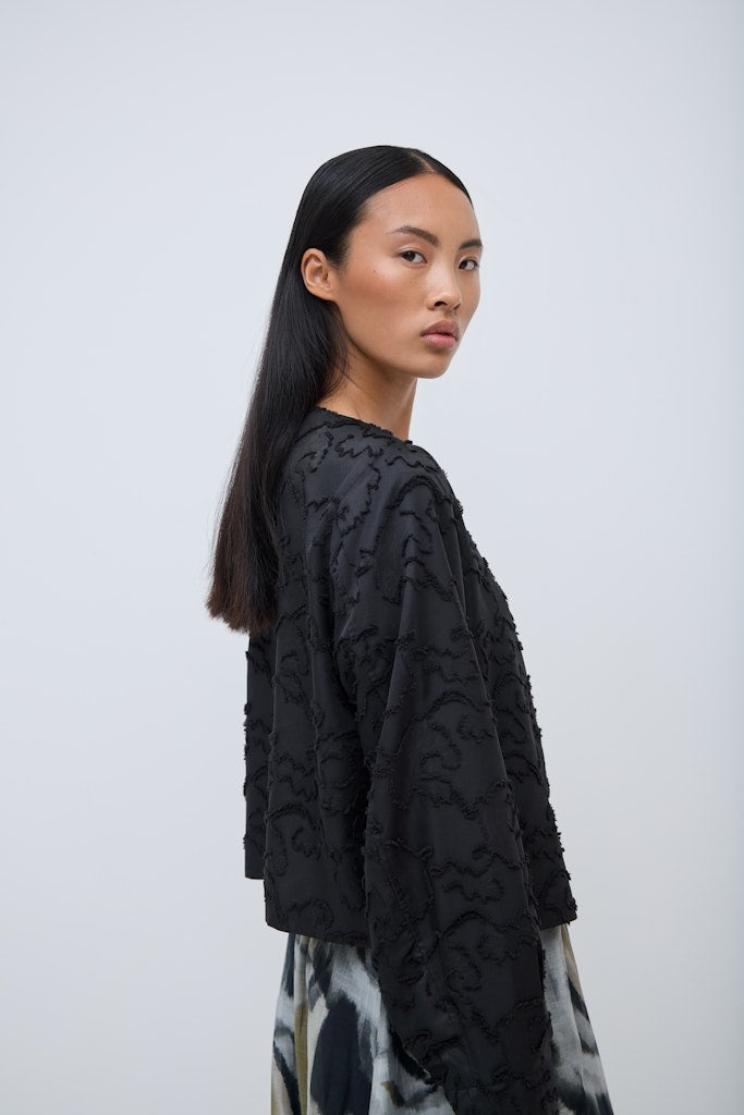 Saba Textured Top (Black)