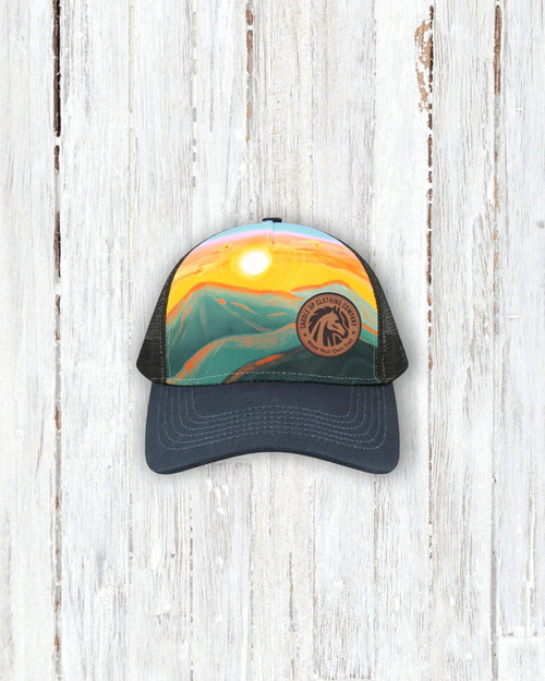 Saddle Up Brand Mountain Sunset Cap