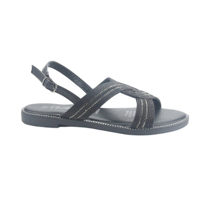 Sandalia Chalada Mujer Alki-10 Negro Casual Sandalias Chalada