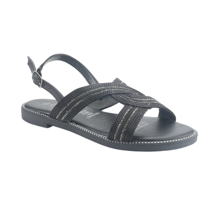 Sandalia Chalada Mujer Alki-10 Negro Casual Sandalias Chalada