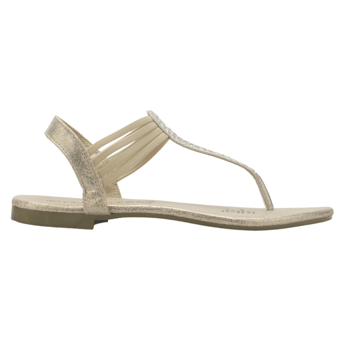 Sandalia Chalada Mujer Alki-5 Dorado Plana Sandalias Chalada