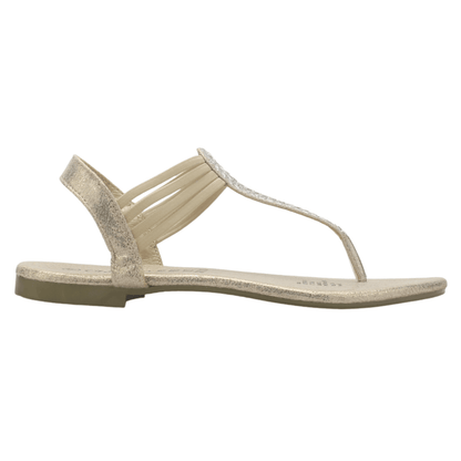 Sandalia Chalada Mujer Alki-5 Dorado Plana Sandalias Chalada