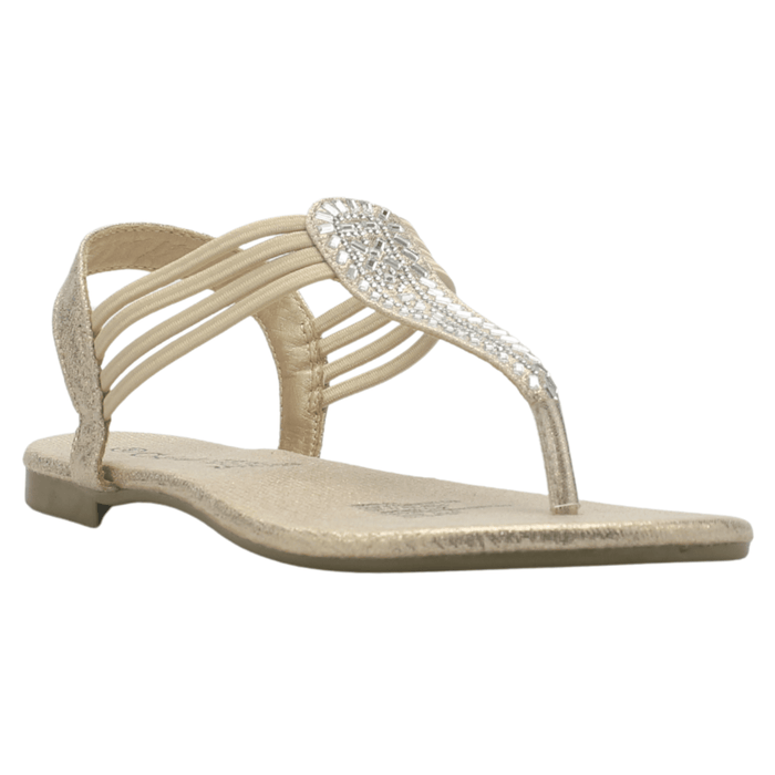 Sandalia Chalada Mujer Alki-5 Dorado Plana Sandalias Chalada