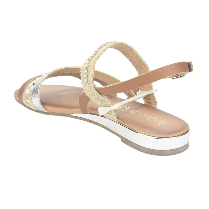 Sandalia Chalada Mujer Alki-6 Café Casual Sandalias Planas Chalada