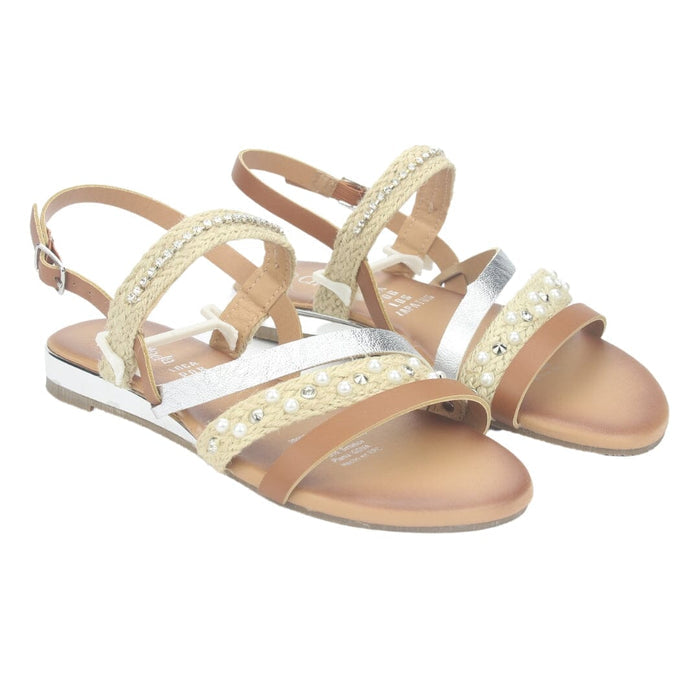 Sandalia Chalada Mujer Alki-6 Café Casual Sandalias Planas Chalada
