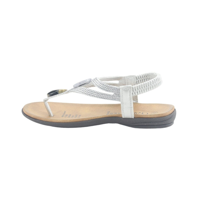 Sandalia Chalada Mujer Anatomic78 Plateado Casual Sandalias Chalada