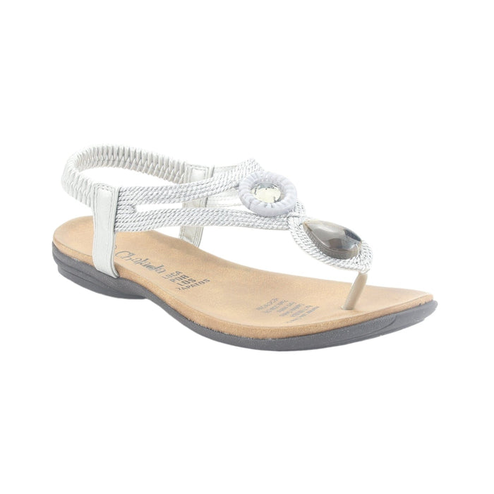 Sandalia Chalada Mujer Anatomic78 Plateado Casual Sandalias Chalada