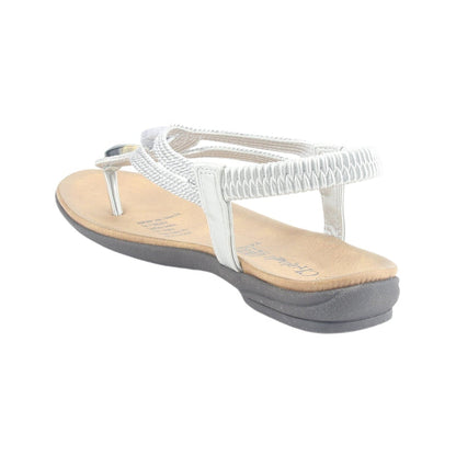 Sandalia Chalada Mujer Anatomic78 Plateado Casual Sandalias Chalada