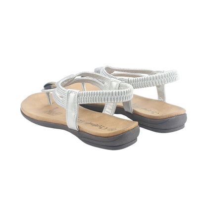 Sandalia Chalada Mujer Anatomic78 Plateado Casual Sandalias Chalada