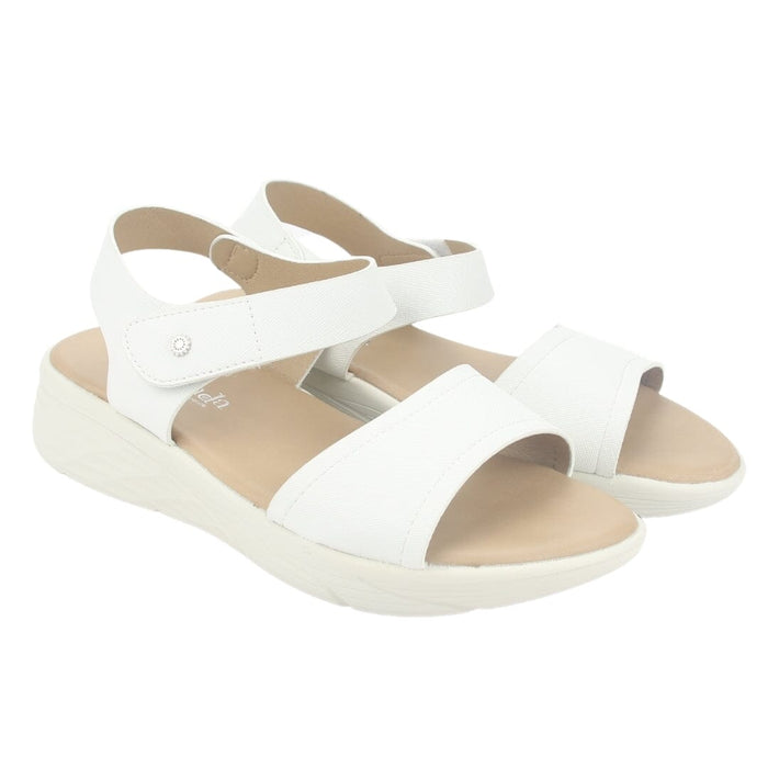 Sandalia Chalada Mujer Beni-11 Blanco Casual Sandalias Taco Chalada